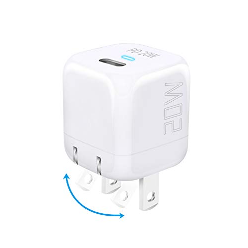 【小型&折畳みプラグ】USB-C 急速充電器 PD 20W 充電器 超小型 (Power Delivery3.0対応/PSE認証済/軽量) Type-c充電器 コンパクト iPhone 12 Pro /12 Pro Max/iPhone 12 / iPhone 12 Mini/iPad Pro/iPhone 11 Pro Max/iPhone X Pro Max/iPhone 8 Plus その他対応