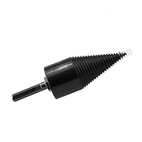 Divono Firewood Drill Bit Wood Splitter, 1 Count, 42mm, High Carbon Steel, Hex Shank, Spiral Flute, for Electric Drill Home