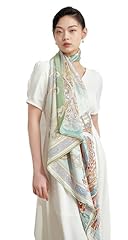 Dream Reminiscing, Green & Blue, Double-sided, Hand Rolled Edges