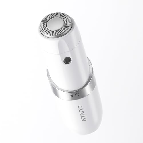 Image of Mini Facial Hair Remover for Face, Portable Electric Shaver /Razor, Hair Removal for Women, Dermaplaning Tool, Trimmer for Upper Lips, Chin, Cheeks, Peach