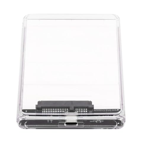 YIGZYCN Boîtier de disque dur externe de 2,5'' vers USB 3.0 - Optimisé pour SSD - Support UASP SATA3.0 - Boîtier en plastique pour disque dur