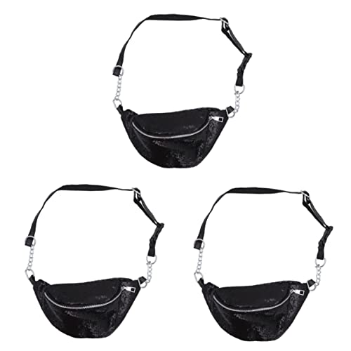 3 Pezzi Di Paillettes Chic Con Cerniera Ideale Per Viaggi Sport Uso Quotidiano