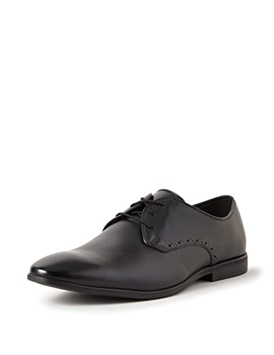 Image of Clarks Mens Bampton Park Black LeatherLace