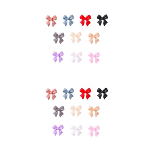 WRITWAA 2 Series Accesorios Para Uñas De Arco Encantos Del Arte De Uñas Clavos Encantos De Uñas Decoración Hechizas Bows Cabujones De La Caja Del Teléfono Encantos De Resina 100 Piezas*2