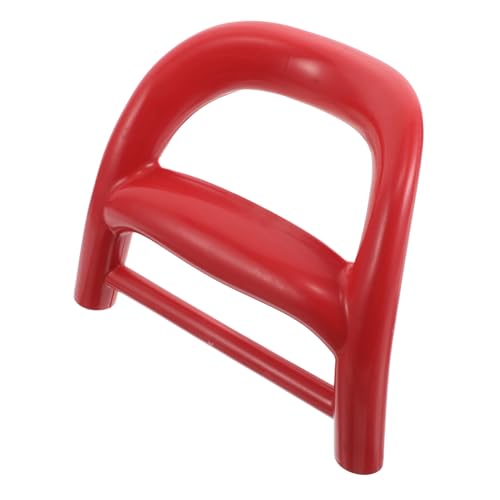 Amosfun Carrello per la spesa pieghevole portatile maniglia per il carrello della spesa maniglia del carrello plastica rosso