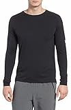 Hurley Men's Nike Dri-Fit Long Sleeve Sun Protection +50 UPF Rashguard, Black, S