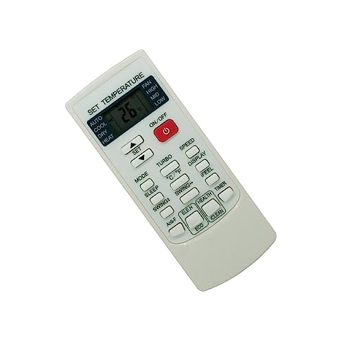 IOIUSKKU Control Remoto de Aire Acondicionado, Controlador A/C, Interruptor de Repuesto para Dormitorio y Oficina, reemplazo para AUX YKR-H/102E