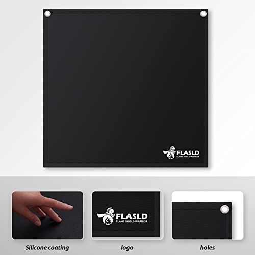 FLASLD Magnet Flame Protector for Soldering and Brazing 18''x18'' High-Temperature PlumberPad Heat Shield, Fire Resistant Welding Mat - Image 4
