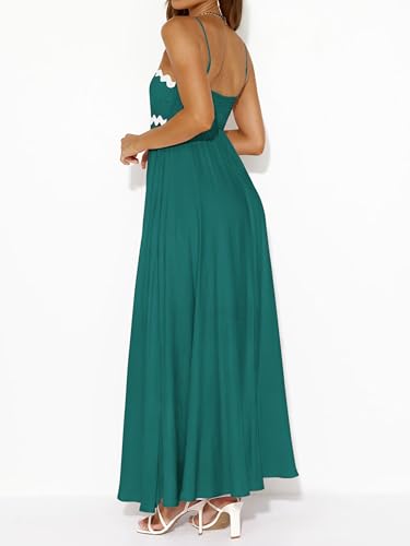 Image of PRETTYGARDEN Women Spaghetti Strap Boho Maxi Dresses Flowy