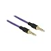 Produktbild Delock Klinkenkabel 3,5 mm 4 Pin Stecker > Stecker 2 m Violett (85599)