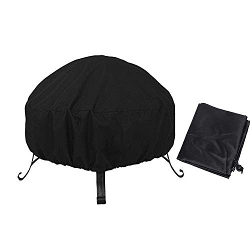 mistybabes Feuerschalen-Abdeckung, wasserdicht, 210D, für den Außenbereich Cover