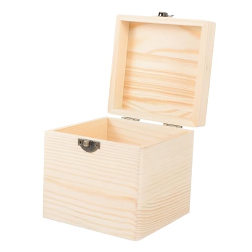 CHICAMPERA 木箱 蓋付き 収納ボックス パイン材 エッセンシャルオイルボトル用 ジュエリーオーガナイザー 工芸品 おもちゃ 小物入れ 家用 デスクトップ整理