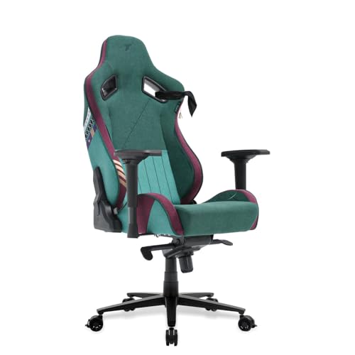 Image of TTRACING Surge X Air Threads Fabric Gaming Chair - Zoro Edition, Ergonomic Design, 120-Degree Full Tilt Mechanism, Neck and Lumbar Pillow Support, PU-Coated 4D Adjustable Armrests