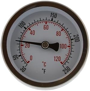 Jones Stephens J40702 40-240 DIAL Thermometer 3/4 Sweat Center Back Mount - N/A
