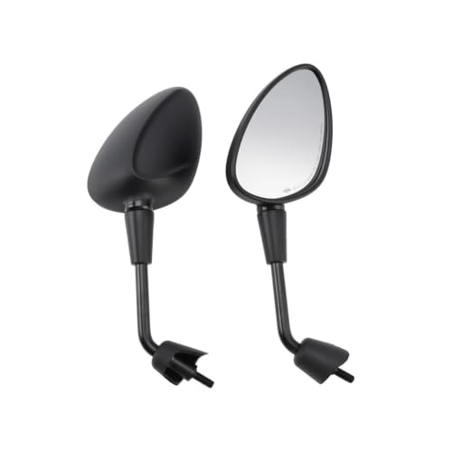 Espejos cortos negros con ajuste regulable para Vespa Sprint 125