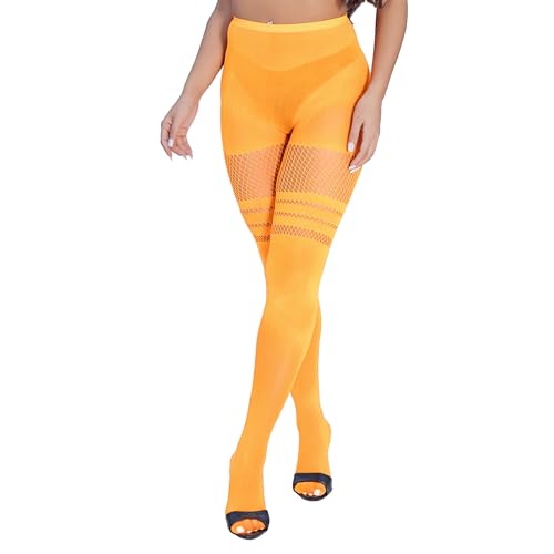Image of EVERSWE High Waist Fishnet Tights, Thigh High Suspender Stockings