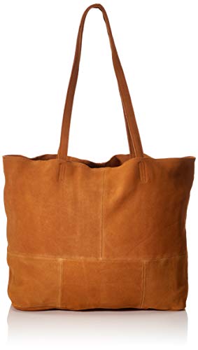 Pieces PCALEX LEATHER SHOPPER FC, client Femme, Cognac, 51x36x11