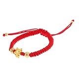 Beaupretty Rotes Geflochtenes Drachen-armband Für Damen Traditioneller Schutz Am Handgelenk Stilvolles Schmuckstück Zum Chinesischen Jahr Des Drachen Handgefertigte Glücksbringer-halterung