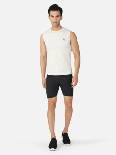 Image of Level Up Men's Compression Tights, 4-Way Stretch, Black