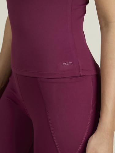 Image of CAVA Sculpt Core Top for Women | Snug Sculpted Fit, Classic Crew Neck, Short Sleeves, Minimal Branding, Everyday Activewear Tee