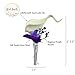 Boutonniere - Artificial Calla Lily Wrapped with Gray Ribbon with Purple Petal