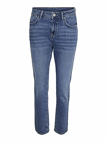 Noisy May NOS DE Nmolivia NW Slim Straight Jeans MB Noos, Medio De Mezclilla Azul, 32 para Mujer Cover