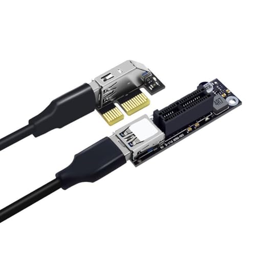 Kznifmk Cable Elevador PCIE de 10 Gbps, Cable de Extensión PCI Express X1 A X1, Convertidor de Tarjeta Adaptadora para PC de Escritorio de 0,6 M