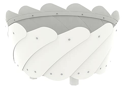 Orion 130, Nueva jardinería Redonda ecológica y Decorativa para Parques y Jardines. Viene con un deposito de Agua de 47 litros para el riego capilar de Las Plantas. (Blanco señales, 130_cm)
