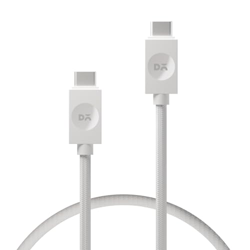 Image of DailyObjects POP 100W Kevlar Core Magnetic Charging Cable | USB Type-C| Fast Charging, 480Mbps Data Transfer | Compatible with Android & iOS Smartphones, Earphones, Tablet /Ipads, Macbook - White