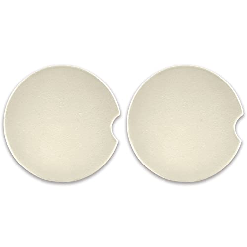 Portavasos para Auto Redondo Cerámica 2 Piezas Crema miniatura 1
