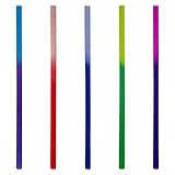 King Nibbles Color Changing Straws That Change Color! Disposable 9 Inch Straw Bulk Set for Party, Birthday, Holidays and More!, Standard