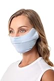Coolibar UV Face Mask with Adjustable Features - UPF 50+ Sun Protection - Zenith in Skyride