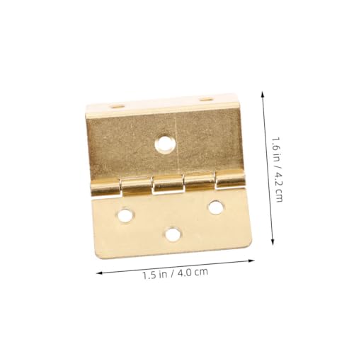 TEHAUX Lot De 4 Charnières Pliantes Vintage À Triple Pliage En Métal Charnière De Porte D'Armoire Pour Portes Armoires Meubles Boîtes À Bijoux Installation Facile – vue 2