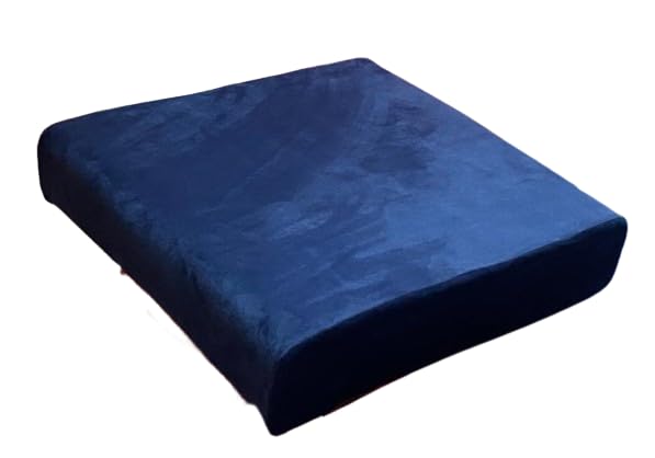Sofa Cushion 50 Density Mould Foam, Navy Blue, Velvet Fabric 5 Inch Thickness, 21 x 24 x 5 Inch, Zip Cover-image-21