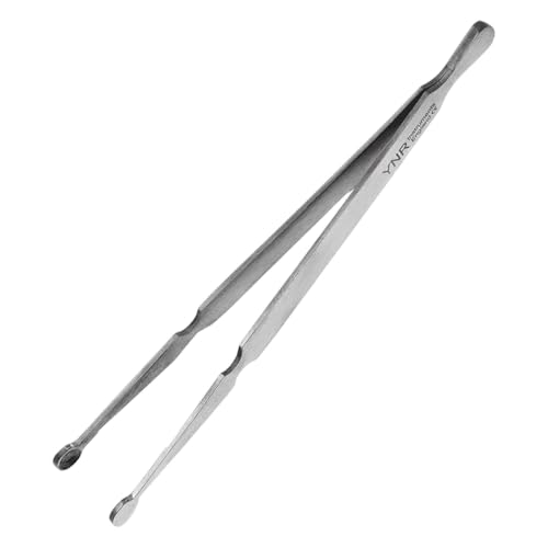 YNR Stainless Steel Tweezers - Universal Tweezers for Multipurpose Use, Rust Free Tweezers for Electronics. Jewellery & Small Pieces