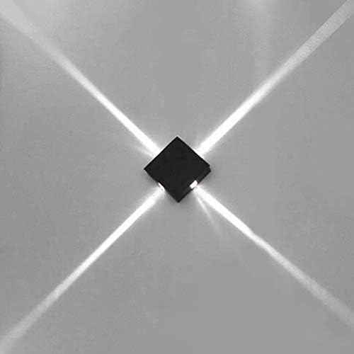 12W LED Outdoor External Wall Sconces Light Fixture Waterproof Cross Star Lighting lamp Black Pure White
