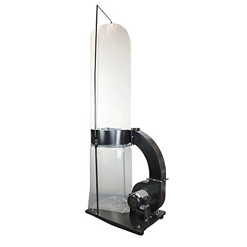 DC1500 Heavy Duty 1.5 HP Wood Dust Collector (Black)