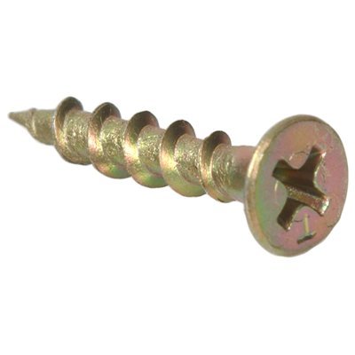 #10-8 x 5 Drywall Screw, Phillips Bugle, Zinc Yellow, Made in Taiwan (inch) Head Style: Bugle (Quantity: 750) Drive: Phillips