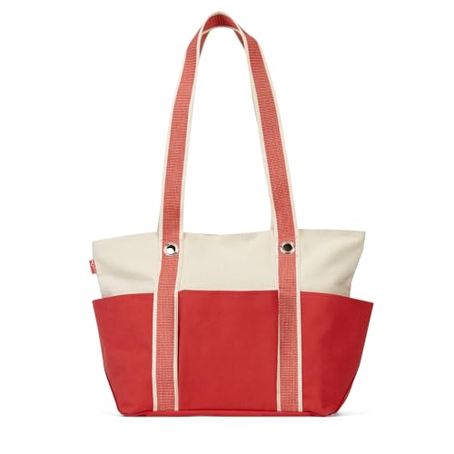 THIRTY-ONE Canvas Tote Bag with Pockets - Perfect for Beach, Work, or Home