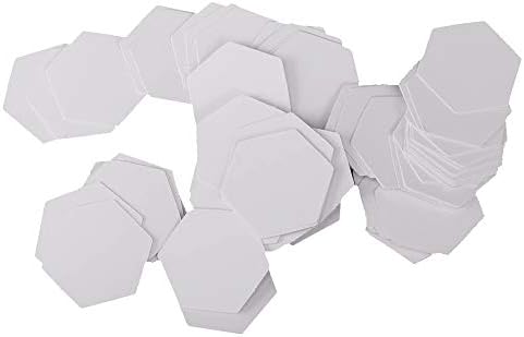 POFET 500pcs Hexagon English PAPER PIECING Quilting Templates Craft - 10mm