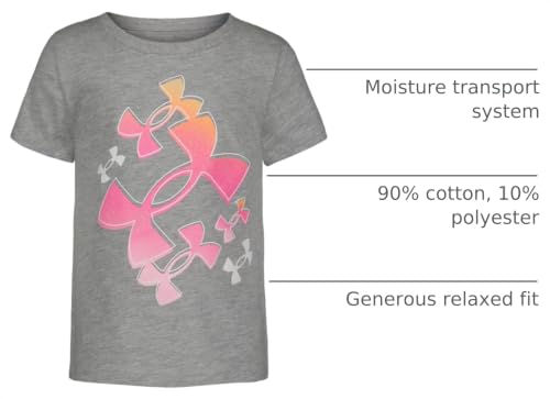 Image of Under Armour Girls Girls Short Sleeve Shirt, Crewneck, Lightweight and Breathable Athletic-t-Shirts