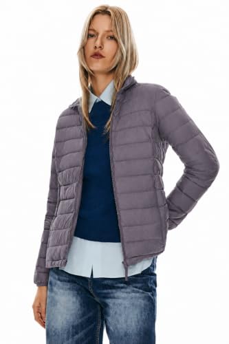 Orolay Women's Lightweight Packable Down Jacket Quilted Puffer Coat with Stand Collar Sparrow S