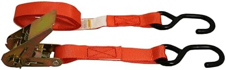 Tie-Down Ratchet Strap, 6' x 1", 400 lb Load Limit, Red | 1" red ...
