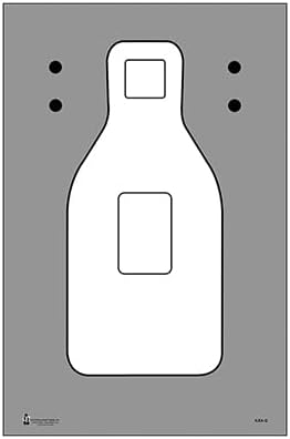 Iowa Law Enforcement Academy Training & Qualification Q Target 50 lb White Paper Black Ink Size: 23" x 35"