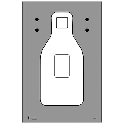 24 Pk, Iowa Law Enforcement Academy Training & Qualification Q Target 50 Lb White Paper Black Ink Size: 23