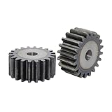 LDHNFBYV Flaches Zahnrad 2M15T, Zähne Außendurchmesser 34 mm, Bohrung 10 mm, kohlenstoffarmer Stahl, Zahnradzahndicke 20 mm
