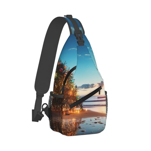 Bolso cruzado unisex negro para senderismo y viaje miniatura 7