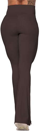 Image of Sunzel Flare Leggings, Crossover Yoga Pants with Tummy Control, High-Waisted and Wide Leg