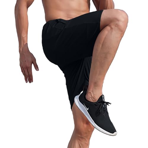 Gym Shorts Men Loose-Fit Quick Dry Lightweight Running Workout Athletic Casual Shorts with Pockets2