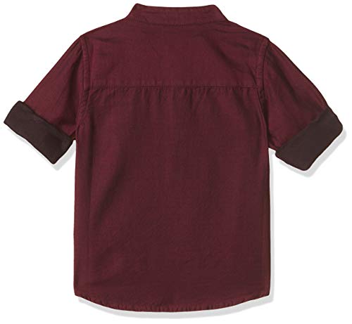 Image of miniklub Boys White Regular Fit Printed Casual Shirt